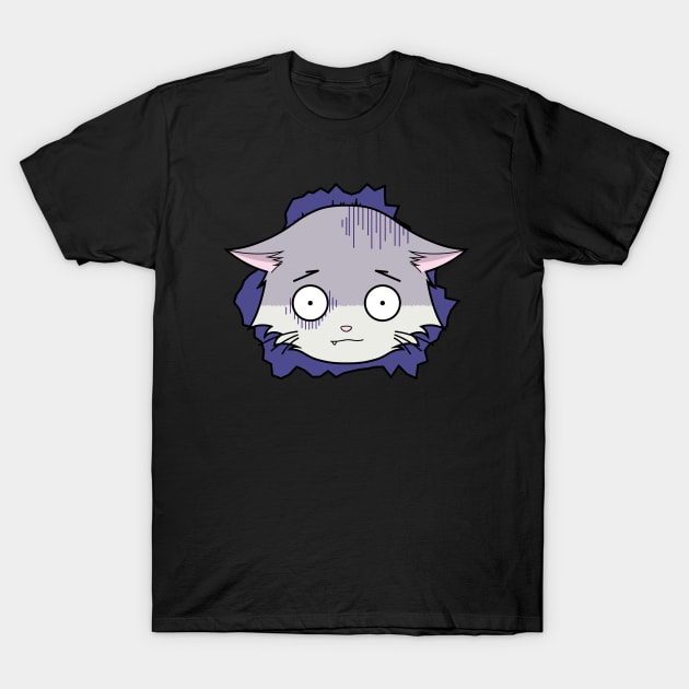 The Scaredy Cat T-Shirt by The Kitten Gallery